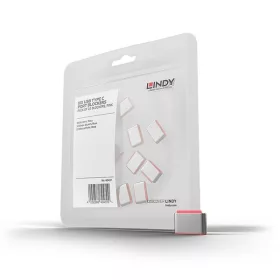   LINDY Dugó biztonsági, Port Blocker, USB C, rózsaszín (4db/csomag)