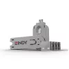 LINDY Dugó biztonsági, Port Blocker, USB A és kulcs, fehér (4db dugó + kulcs)