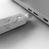 LINDY Dugó biztonsági, Port Blocker, USB A és kulcs, fehér (4db dugó + kulcs)