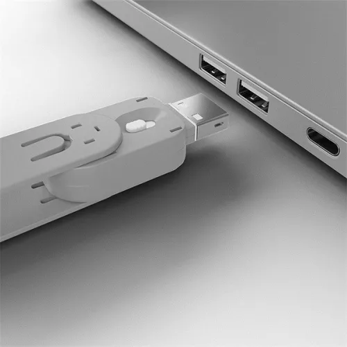 LINDY Dugó biztonsági, Port Blocker, USB A és kulcs, fehér (4db dugó + kulcs)