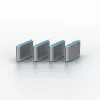 LINDY Dugó biztonsági, Port Blocker, USB C + kulcs, kék (4db dugó + 1db kulcs)