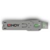 LINDY Dugó biztonsági USB A kulcs, zöld