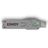 LINDY Dugó biztonsági, Port Blocker, USB A kulcs, zöld
