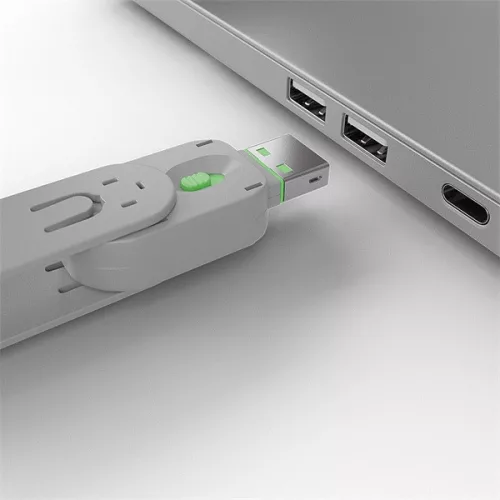 LINDY Dugó biztonsági, Port Blocker, USB A kulcs, zöld