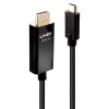 LINDY Kábel USB-C - HDMI 2.0, 18Gbps, 4K@60Hz, M/M   3m, fekete