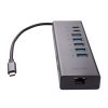 LINDY Multiport adapter, DST-Mini Duo, USB-C, 2x HDMI,8K@60Hz és 4K@12Hz, PD 3.0 100W, USB 3.2 Gen 2, Gigabit Ethernet