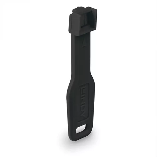 LINDY Dugó biztonsági, Port Blocker, RJ45 + kulcs, fekete (10db dugó + 1db kulcs)