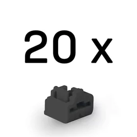   LINDY Dugó biztonsági, Port Blocker, RJ45, kulcs nélkül, fekete (20db/csomag)