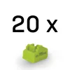 LINDY Dugó biztonsági, Port Blocker, RJ45, kulcs nélkül, zöld (20db/csomag)