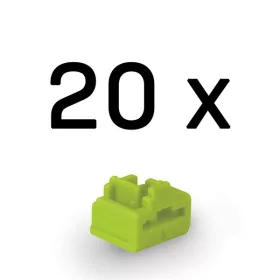   LINDY Dugó biztonsági, Port Blocker, RJ45, kulcs nélkül, zöld (20db/csomag)