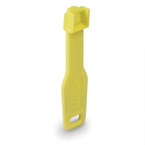 LINDY Dugó biztonsági, Port Blocker, RJ45 + kulcs, sárga (10db dugó + 1db kulcs)
