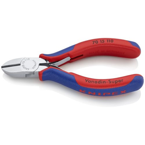 KNIPEX Fogó, Oldalcsípő, 110 mm, rugóval