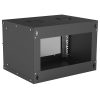 INTELLINET fali rack, 19",  6U, 400x540x353; IP20-védelem, Fekete