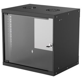   INTELLINET fali rack, 19",  9U, 400x540x487, IP20-védelem, Fekete