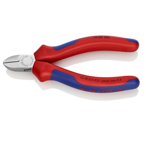 KNIPEX Fogó, Oldalcsípő, 125 crom. fej