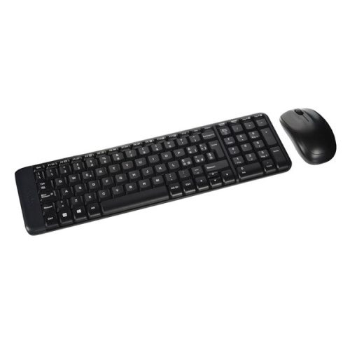 LOGITECH Billentyűzet+egér vezeték nélküli MK220, Magyar, fekete