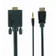 GEMBIRD Kábel HDMI - VGA + 3,5mm Jack Audio, M/M, 1,8m