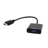 GEMBIRD adapter HDMI - VGA + 3,5mm Jack Audio, 1080p@60Hz, M/M, 0,15m, fekete