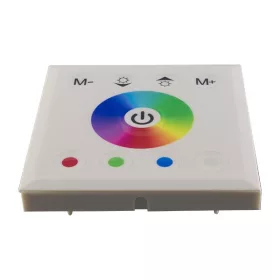   OPTONICA LED Szalag Dimmer RGB szalaghoz, fali, fehér üvegpanel, érintő vezérléssel - AC6319