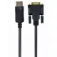 GEMBIRD Kábel DisplayPort 1.1 DP - DVI, 1080p@60Hz, M/M, 3m, fekete