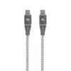 GEMBIRD Cablexpert Kábel USB 2.0 C - C, FLAT, töltő/adat 60W, M/M 1,5M, szürke