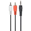 GEMBIRD Kábel Audio 3,5mm Jack - 2x RCA, 1,5m