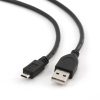 GEMBIRD Kábel USB 2.0 A - Micro-B, M/M, 1m, fekete