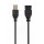 GEMBIRD Kábel USB 2.0 A - A, M/F,   15 cm, fekete