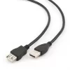 GEMBIRD Kábel USB 2.0 A - A, M/F, 1,8m, fekete