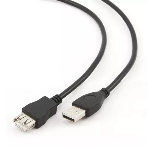 GEMBIRD Kábel USB 2.0 A - A, M/F, 1,8m, fekete
