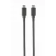 GEMBIRD Kábel USB 3.1 C - C, M/M 1m, fekete