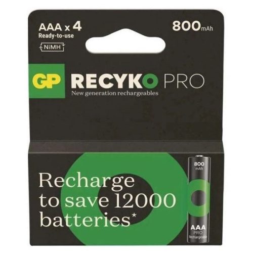 GP akku ReCyko micro ceruza (AAA) 800mAh 4db/cs NiMH