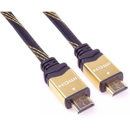 PREMIUMCORD kábel HDMI - HDMI High Speed, Ethernet, Gold plated, 4K, M/M, 1,5m, fekete