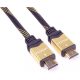 PREMIUMCORD kábel HDMI - HDMI High Speed, Ethernet, Gold plated, 4K, M/M, 1,5m, fekete