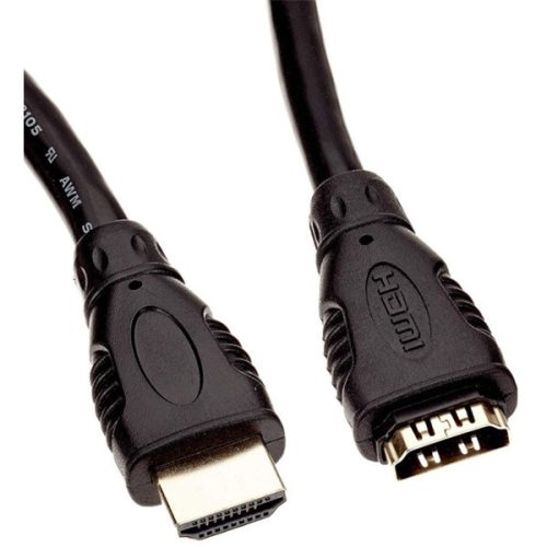 PREMIUMCORD kábel HDMI - HDMI hosszabbító, 4K, 10Gb/s  M/F, 2m, fekete