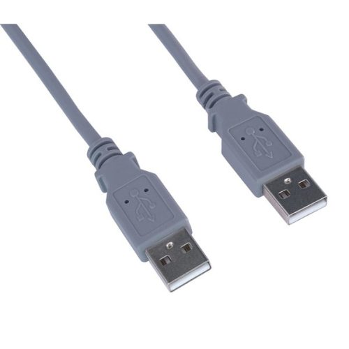 PREMIUMCORD Kábel USB 2.0 A - A, M/M,   2m, szürke