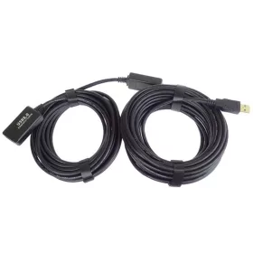   PREMIUMCORD Aktív Kábel USB-A 2.0, hosszabbító, repeater, A - A, M/F, 10m, fekete