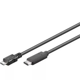   PREMIUMCORD Kábel USB 2.0, USB-C - Micro-B, M/M,   1m, fekete