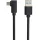 PREMIUMCORD Kábel USB 3.0 USB-A - USB-C, 90° fokos, 5 Gbit/s, M/M, 1m, fekete