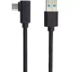 PREMIUMCORD Kábel USB 3.0 USB-A - USB-C, 90° fokos, 5 Gbit/s, M/M, 1m, fekete