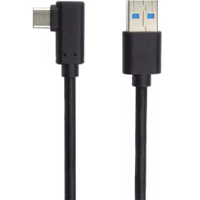   PREMIUMCORD Kábel USB 3.0 USB-A - USB-C, 90° fokos, 5 Gbit/s, M/M, 3m, fekete