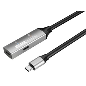  PREMIUMCORD Aktív Kábel USB-C 3.2 Gen1, hosszabbító, repeater, C - C, M/F,   10m, fekete