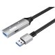 PREMIUMCORD Aktív Kábel USB-A 3.2 Gen1, hosszabbító, repeater, A - A, M/F,   10m, fekete