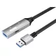 PREMIUMCORD Aktív Kábel USB-C 3.2 Gen1, hosszabbító, repeater, A - A, M/F,    5m, fekete