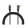 PREMIUMCORD Kábel USB 4 Gen3x2, Thunderbolt, 90°, 40Gbps, 8K@60Hz, 240W, C - C, M/M,   0,3m, fekete