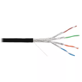   NIKOMAX Falikábel S/FTP CAT6a, 23AWG, 500 Mhz, LSZH, beltéri/kültéri, 500m, fekete