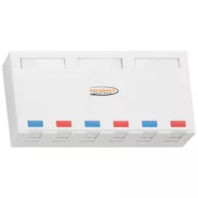 NIKOMAX Falon kívüli doboz, 6 portos