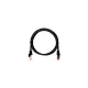 NIKOMAX Patch kábel S/FTP CAT6a LSOH, Essential Series,  0,3m, fekete