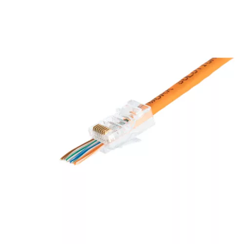 NIKOMAX Dugó UTP, CAT6, 8P8C, RJ45, 50µ 100db-os csomag, átfűzhető