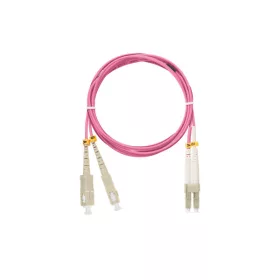   NIKOMAX Optikai patch kábel SC - LC, MM 50/125, duplex,   2m, magenta